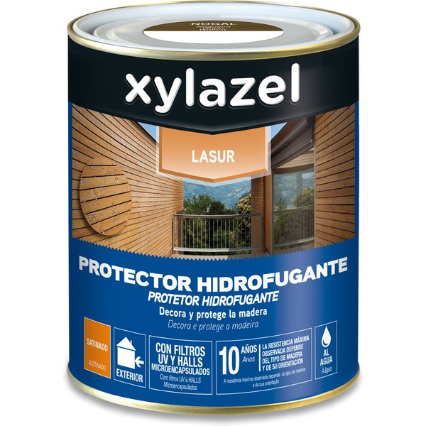 Lasur hidro satinado nogal 750 ml xylazel