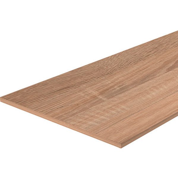 Tablero de melamina roble oscuro 4 cantos 120 x 20 x 1,6 cm