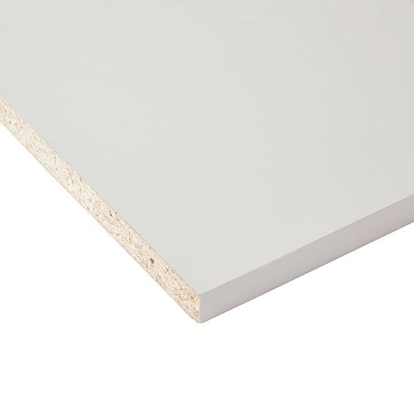 Tablero melamina blanco 2 cantos 207x39,5 cm