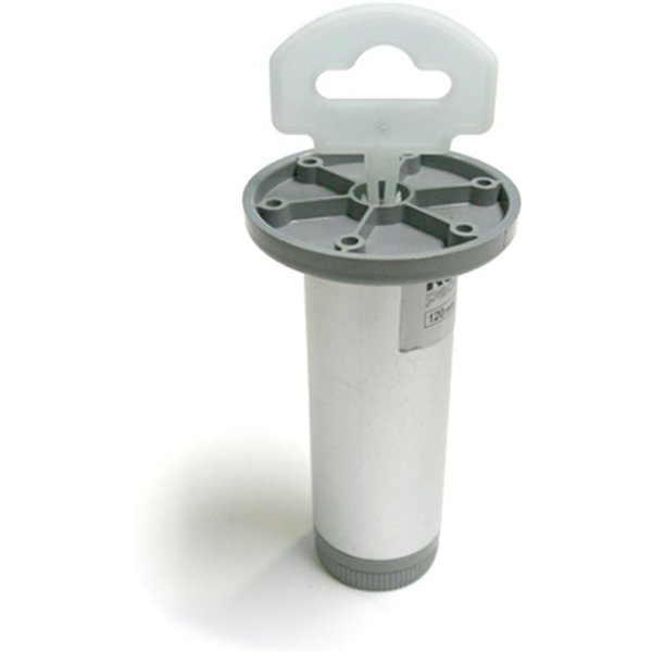 Pata redonda aluminio 12 cm mate