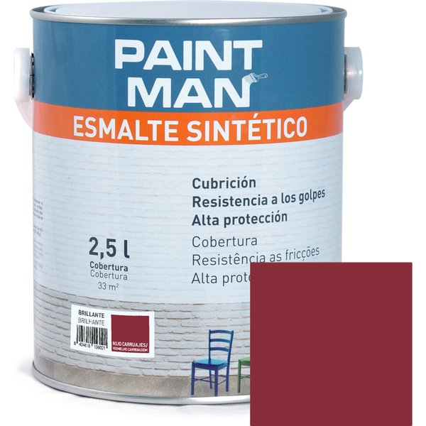 Esmalte sintético rojo carruaje brillante paintman 2,5 l