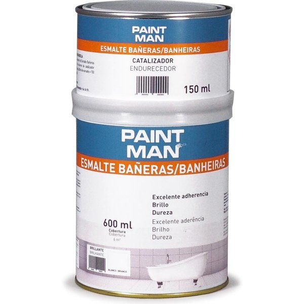 Kit esmalte bañeras brillante blanco paintman