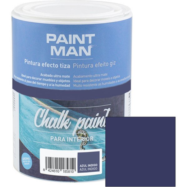 Pintura a la tiza chalk paint azul indigo 750ml