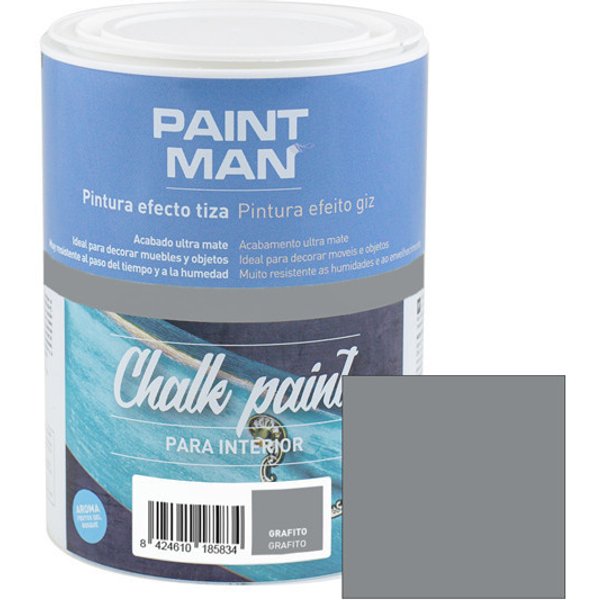Pintura a la tiza chalk paint grafito 750ml