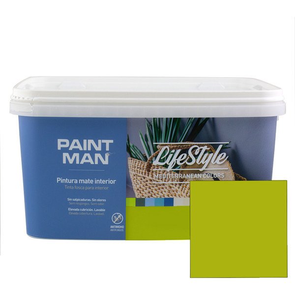Pintura interior paintman lifestyle mediterranean verde pistacho 4l