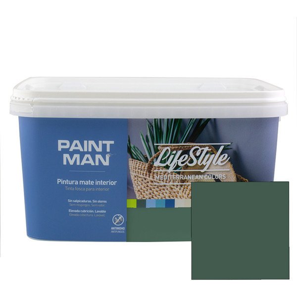 Pintura interior paintman lifestyle mediterranean verde orgánico 4l