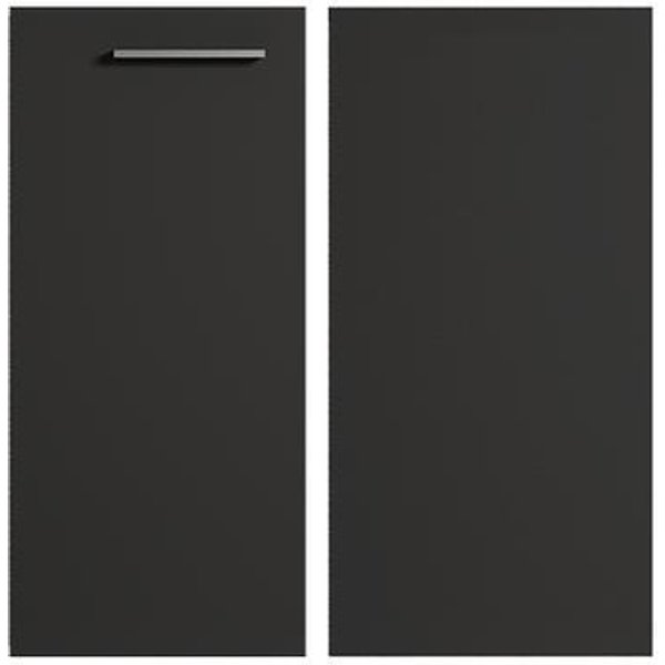 Puerta rinconero bajo cocina luxury antracita brillo 70 x 35 cm
