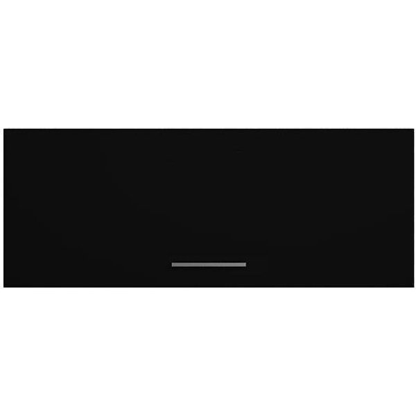Puerta cocina luxury negro brillo 35 x 90 cm
