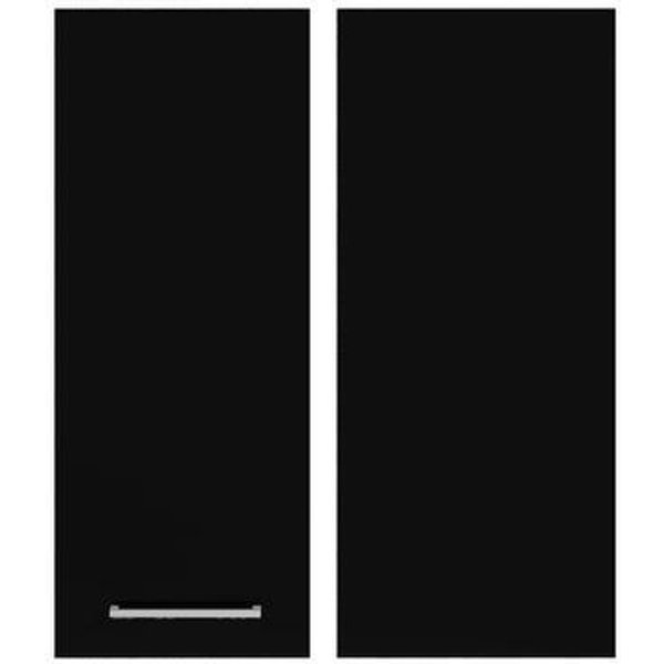 Puerta rinconero bajo cocina luxury negro brillo 70 x 30 cm