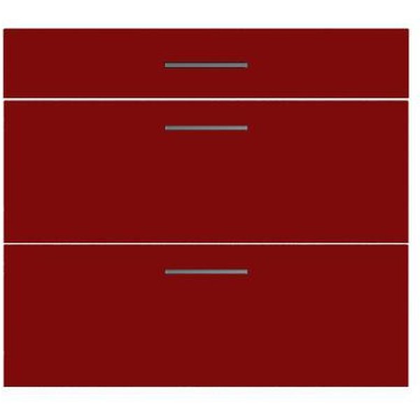 Frente de cajón cocina luxury rojo brillo 70 x 80 cm