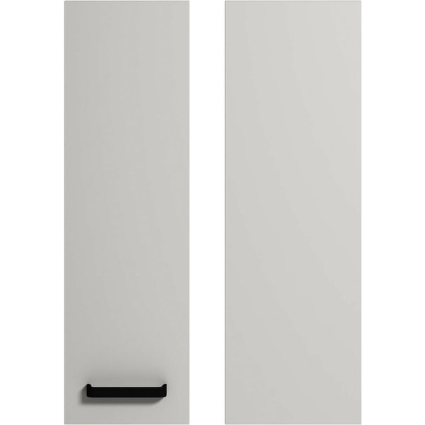 Puerta rinconero alto cocina deco matt gris nube mate 70 x 27,5 + 70 x 30 cm