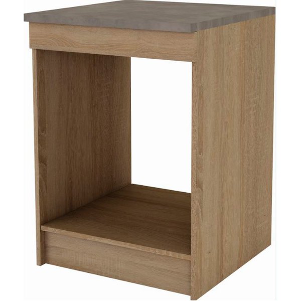 Mueble bajo para horno noa roble 60 cm