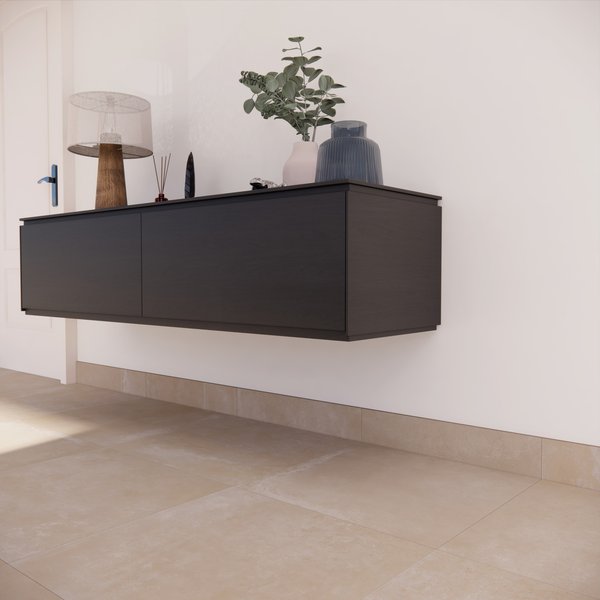 Rodapié porcelánico pantin mud 8x60cm 4 unidades