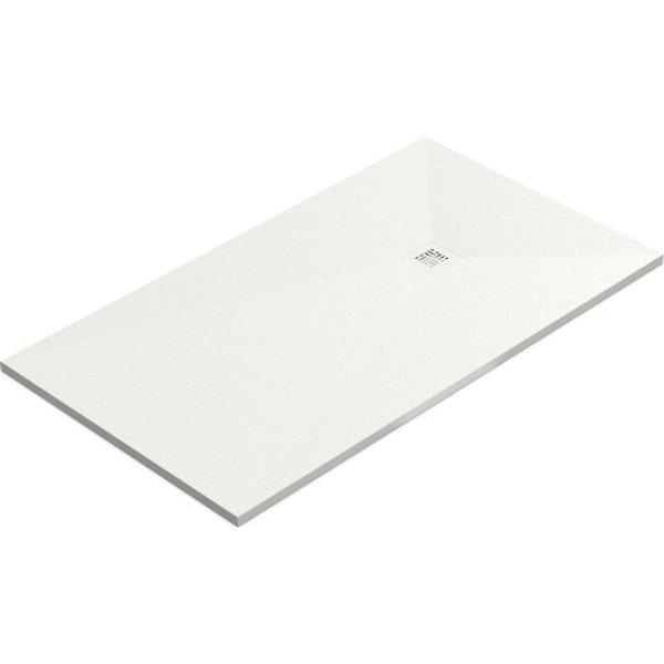 Plato de ducha coat 80 x 100 pizarra blanco