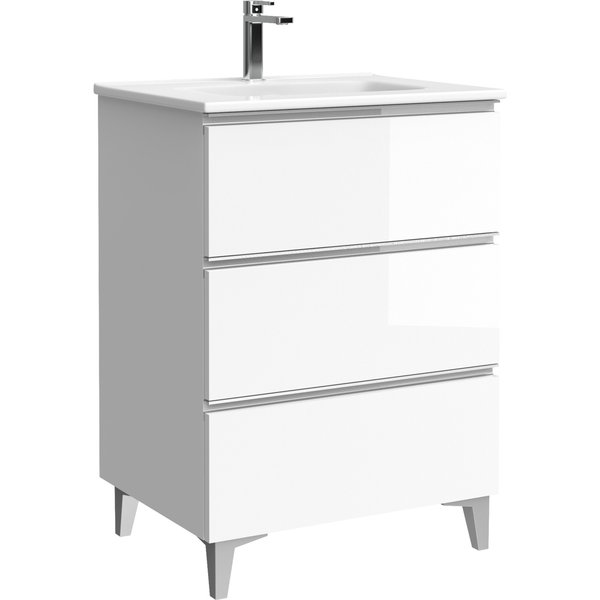 Mueble de baño eyra color blanco 60cm