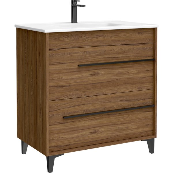 Mueble tyra color nogal 80cm