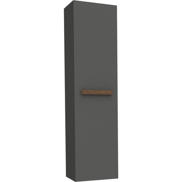 Mueble de baño auxiliar nilsa color gris antracita 140x35x32cm