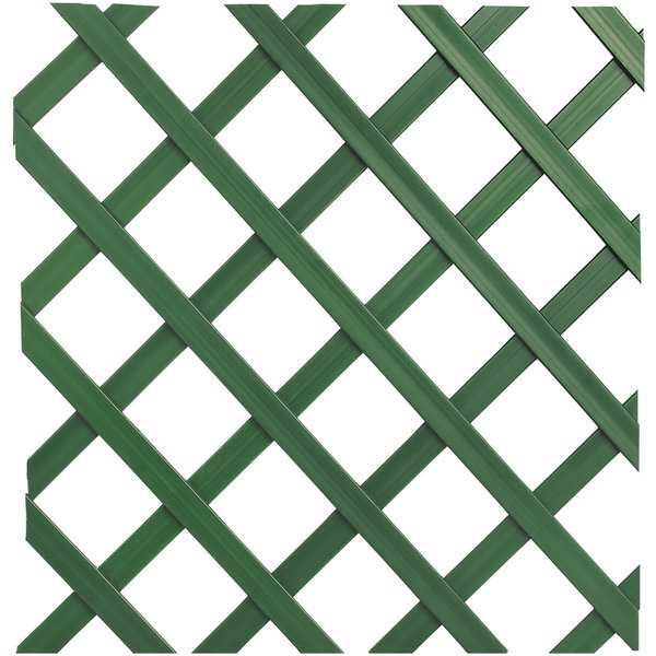 Celosía pvc verde 2x1m 4,5mm