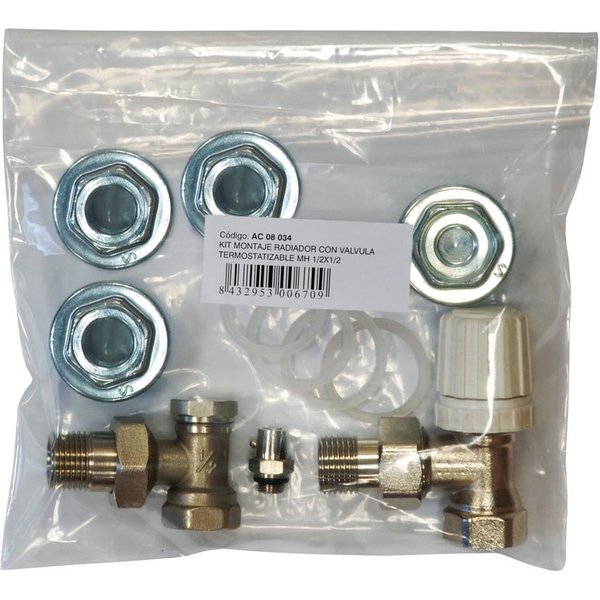 Kit montaje radiador 1/2"