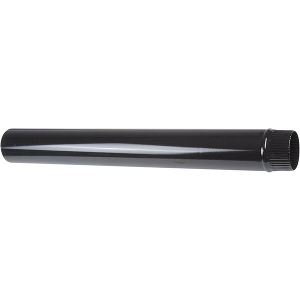 Tubo esmaltado negro 1 metro ø 120