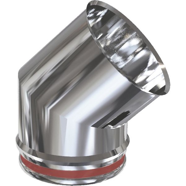 Codo inox 45º ø 200 mm