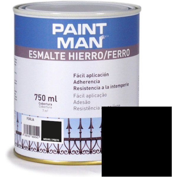 Esmalte hierro forja negro paintman 750 ml