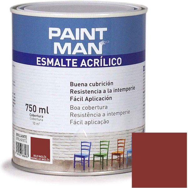Esmalte acrílico paintman brillante rojo inglés 750 ml