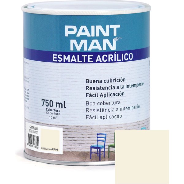Esmalte acrílico satinado marfil 750 ml
