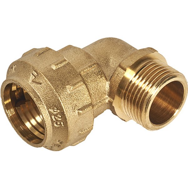 Codo tubo-macho 3/4" x 25 mm