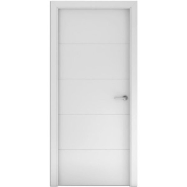 Puerta de interior ons blanca 82,5cm izquierda con tapajuntas