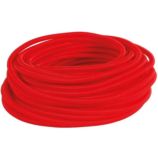 Tubo corrugado saniflex ø23mm rollo 50m rojo