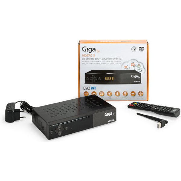 Sintonizador satélite gigatv hd470 con usb