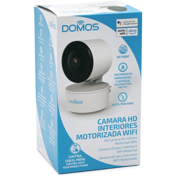 Cámara vigilancia interior wifi motorizada domos