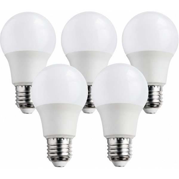 Pack 5 bombillas led e27 8.5w 6000k standard