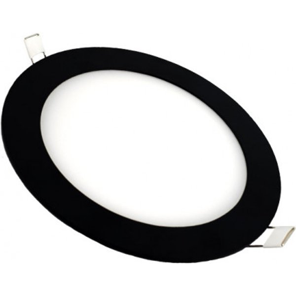 Downlight led redondo negro 12cm 6w 4000k