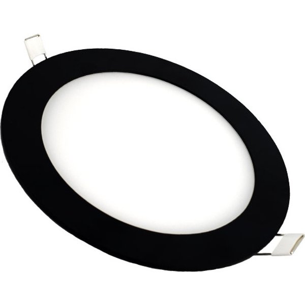 Downlight led redondo negro 17cm 12w 4000k