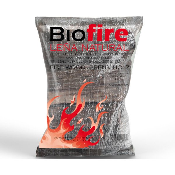 Saco de leña 15 kg biofire