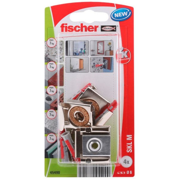 Fijación para espejos fischer