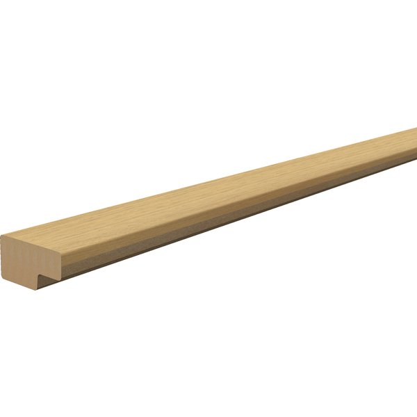 Perfil cierre pared pared mdf roble