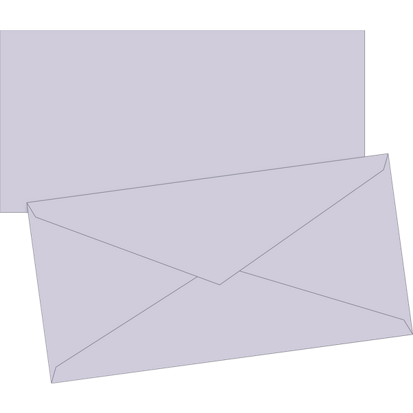 Briefumschläge Universalpapier | DIN lang, 80 g/m², lilac, 10 Stück