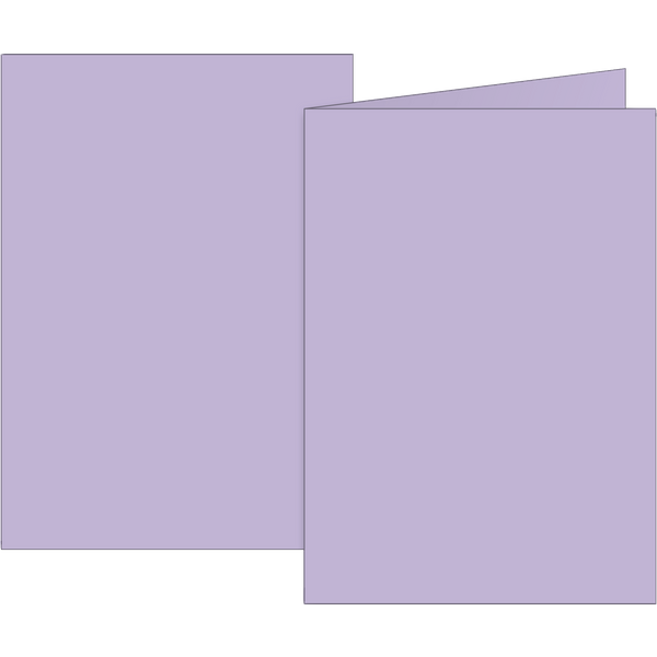 Klappkarten Universalpapier | A6, 105×150 mm, 160 g/m², flieder, 10 Stück