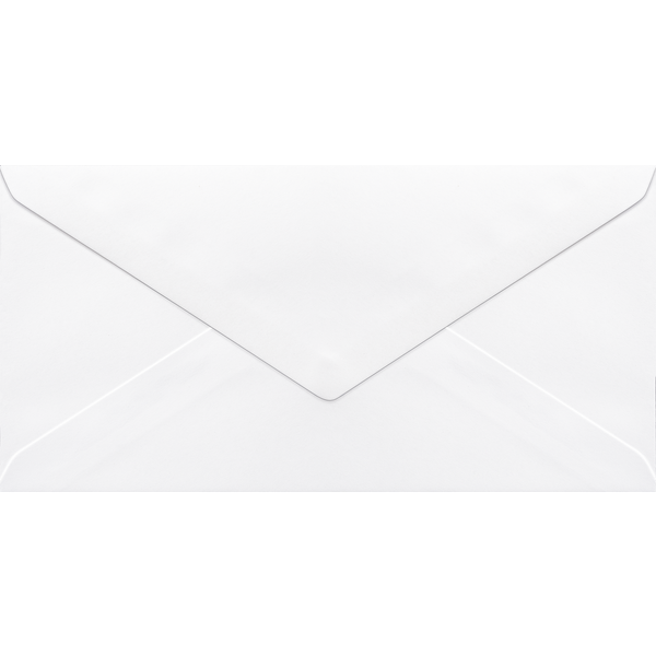 Briefumschläge MK-Papier | DIN lang, 80 g/m², weiß, 25 Stück