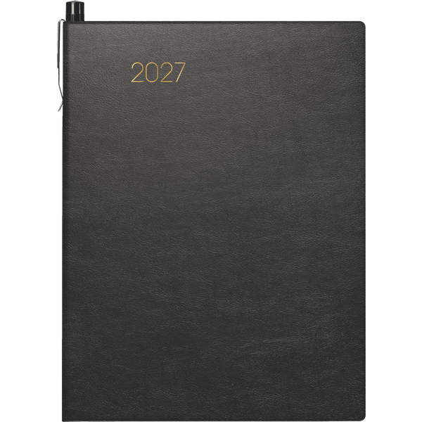 Taschenkalender Mod. 731 2027 | A6, Kunstleder, schwarz