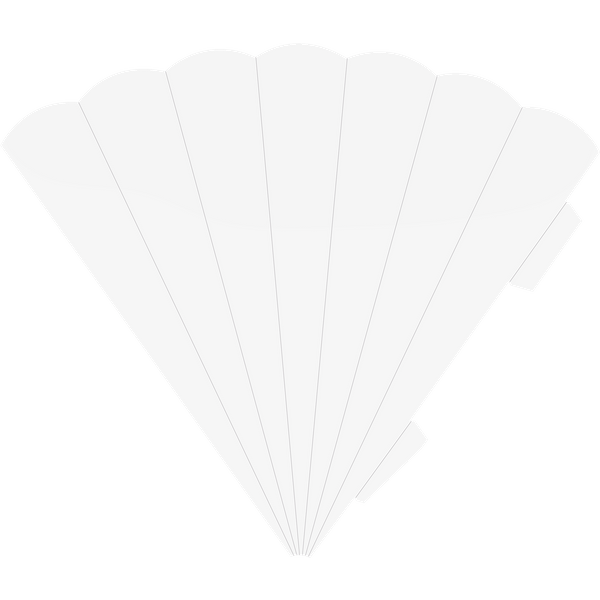 Schultüten-Rohling Zuschnitt | 41 cm, 400 g/m², weiß