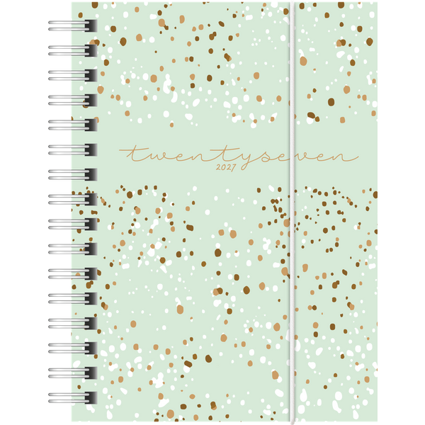 Taschenkalender Mod. perfect/Technik I 2027 „Confetti“ | A6, Kunststoff