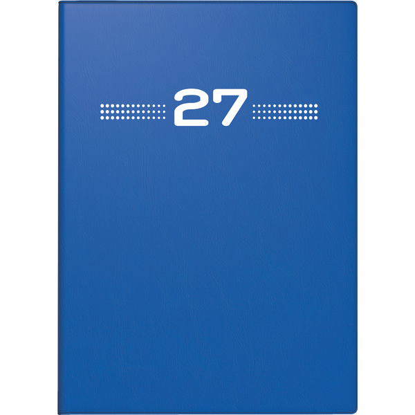 Taschenkalender Mod. perfect/Technik I 2027 | A6, Kunststoff, blau
