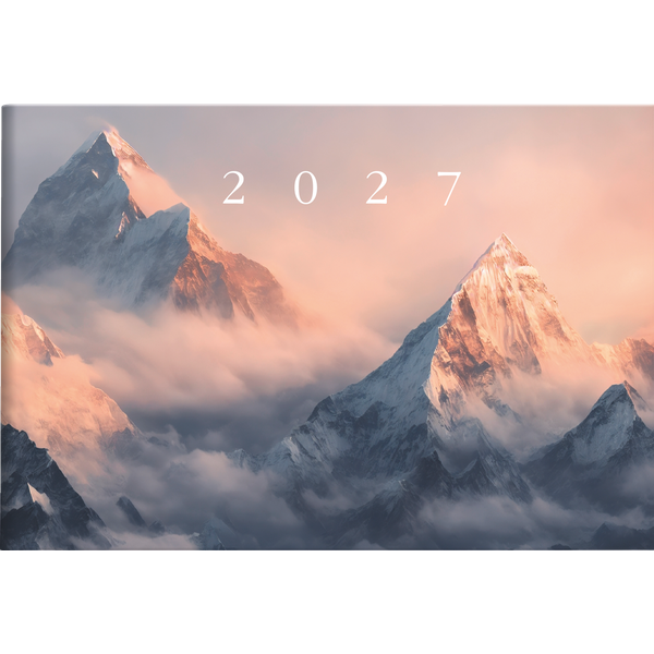 Taschenkalender Design Line Mod. Septimus 2027 „Mountain“ | A6 quer, Papier