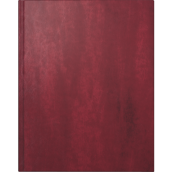 Buchkalender Premium Mod. Managerkalender TM 2027 | 20,5×26 cm, Kunstleder, rotbraun