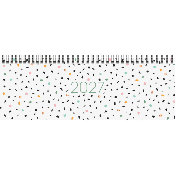 Querterminbuch Mod. Sequenz 2027 „Confetti“ | 29,7×10,5 cm, Karton