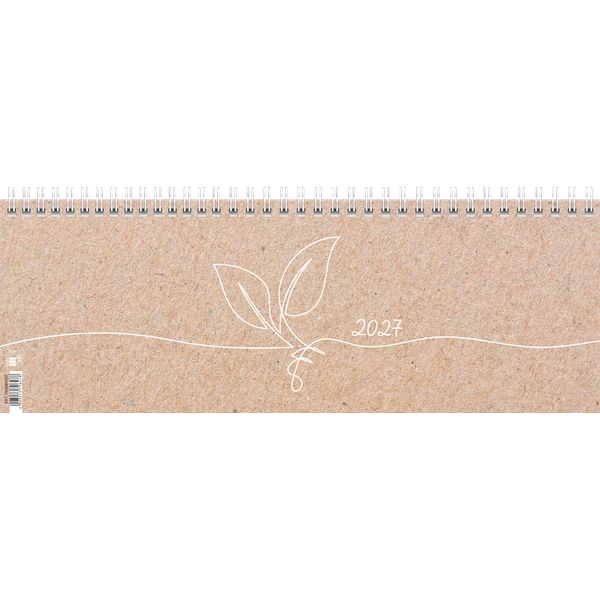 Querterminbuch 2027 „Nature“ | 29,7×10,5 cm, Karton